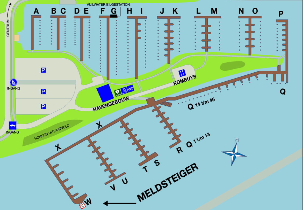 Plattegrond haven